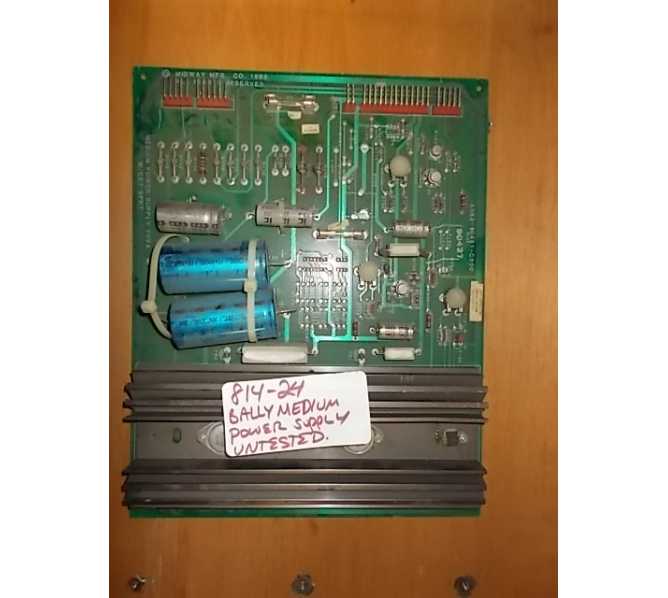 Midway Bally Medium Power Supply Arcade Machine Game PCB Printed Circuit Board #814-24 
