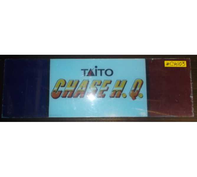 CHASE H.Q. Arcade Machine Game Overhead Marquee Header for sale by TAITO #CH103  