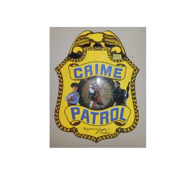 CRIME PATROL Arcade Game Machine FLEXIBLE DECAL #352 for sale 