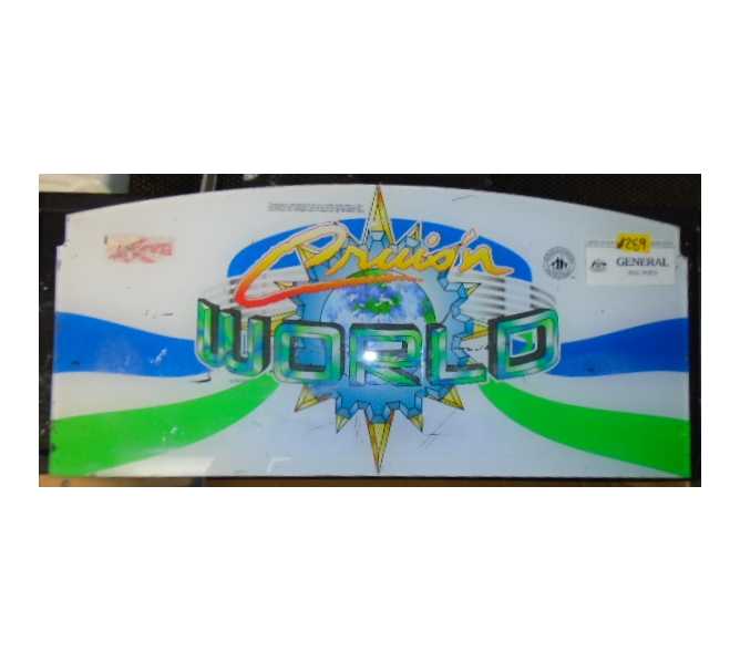 CRUIS'N WORLD Arcade Machine Game Overhead Header PLEXIGLASS #289 for sale by MIDWAY 