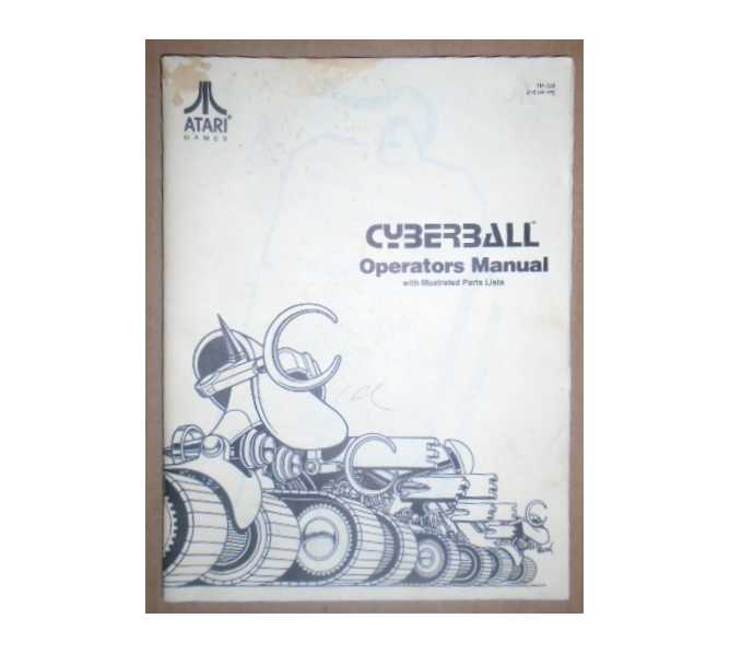 CYBERBALL Arcade Machine Game OPERATOR'S MANUAL with ILLUSTRATED PARTS LISTS #5-333 for sale 