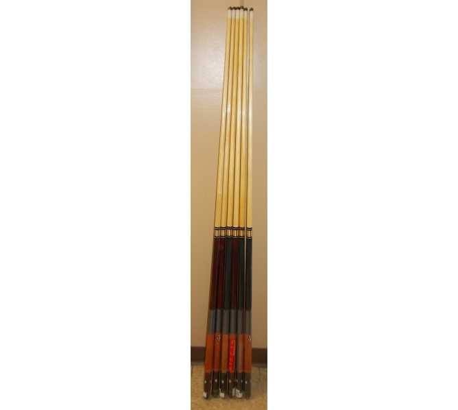 Crest Two Piece 57" Pool Cue Stick for sale #189 - Lot of 6 