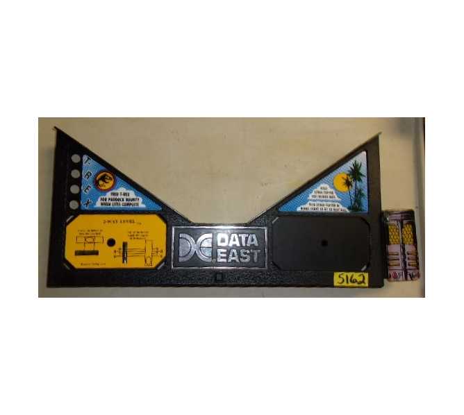 DATA EAST JURASSIC PARK Pinball Machine Game Apron #5162 for sale 