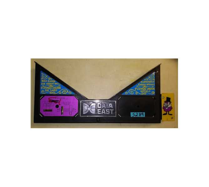 DATA EAST Pinball Machine ROCKY & BULLWINKLE PLASTIC APRON #5289 for sale