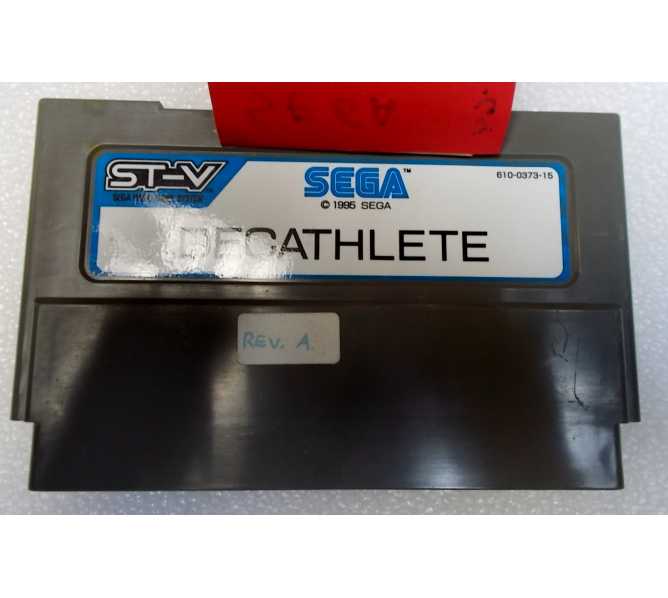 DECATHLETE ST-V Arcade Machine Game Hardware Cartridge #813-64