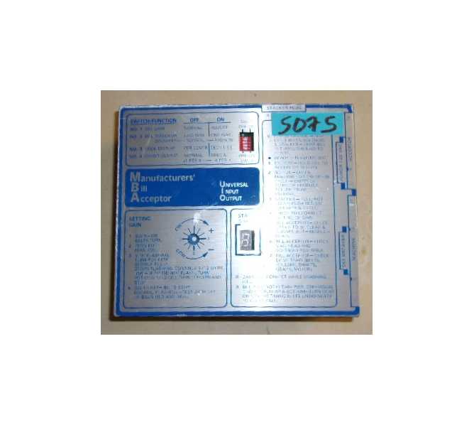 DIXIE NARCO Vending Machine BILL ACCEPTOR CONTROL BOX MODEL#88X4001-2 (5075) for sale  