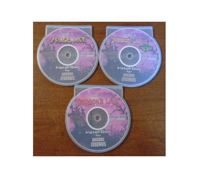DRAGON'S LAIR DRAGON'S LAIR II & SPACE ACE Install RESTORE Disks for ARCADE LEGENDS for sale 