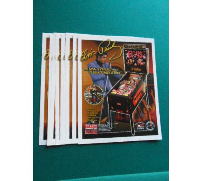 ELVIS Pinball Machine Game Original Sales Promotional Flyer