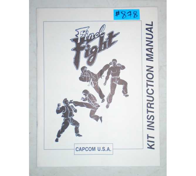 FINAL FIGHT Arcade Machine Game KIT INSTRUCTION MANUAL #878 for sale  