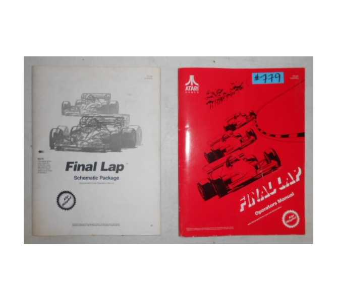 FINAL LAP Arcade Machine Game OPERATORS MANUAL with ILLUSTRATED PARTS LISTS & SCHEMATICS #779 for sale  