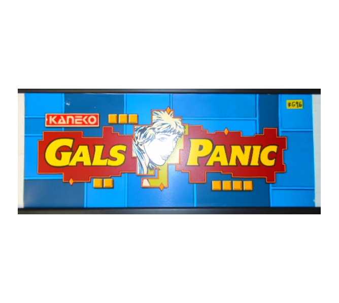 GALS PANIC Arcade Game Machine Vinyl HEADER #G96 for sale by KANELCO 