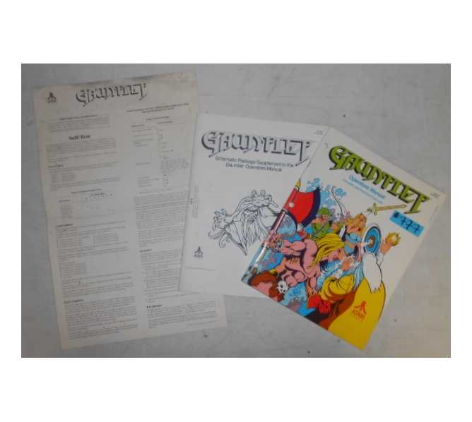 GAUNTLET Arcade Machine Game OPERATORS MANUAL with ILLUSTRATED PARTS LISTS & SCHEMATICS #777 for sale  