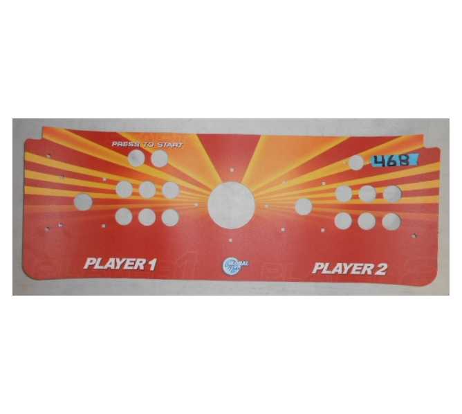 GLOBAL ARCADE CLASSICS Arcade Machine Game FLEXIBLE Control Panel Overlay #468 for sale 