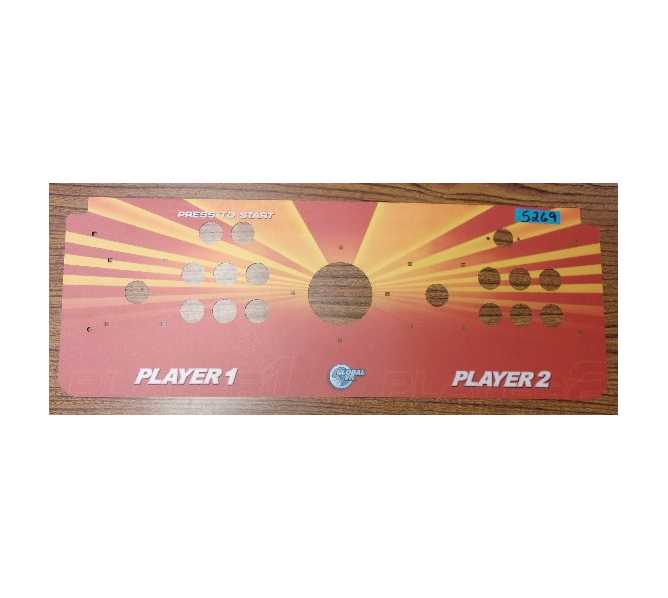 GLOBAL VR Arcade Machine CONTROL PANEL OVERLAY #5269 for sale  