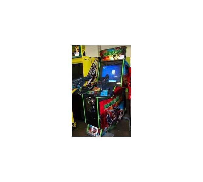 GLOBAL VR PARADISE LOST DELUXE DUAL UZI 32" Flat Screen Arcade Game for sale 
