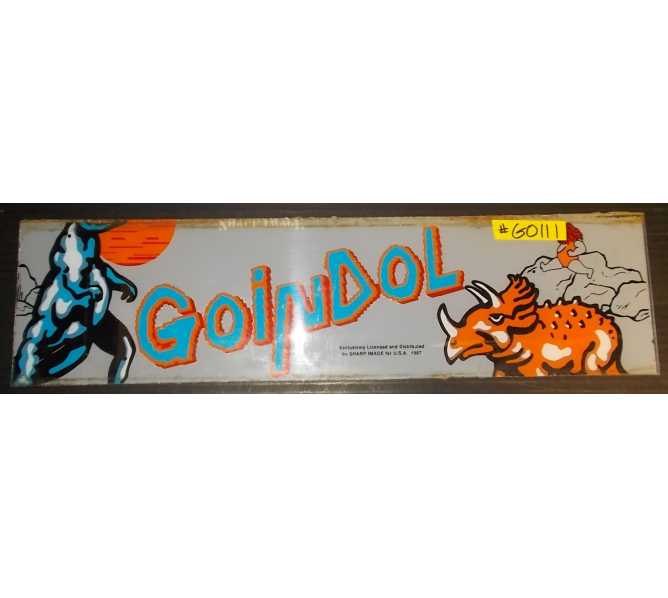 GOINDOL Arcade Machine Game Overhead Header for sale #GO111 by SHARP IMAGE 