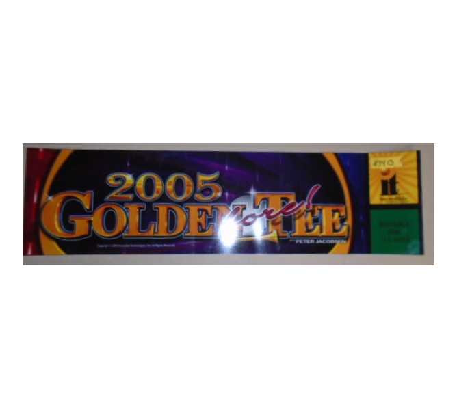 GOLDEN TEE 2005 Arcade Game Machine Vinyl HEADER #340 for sale by IT  