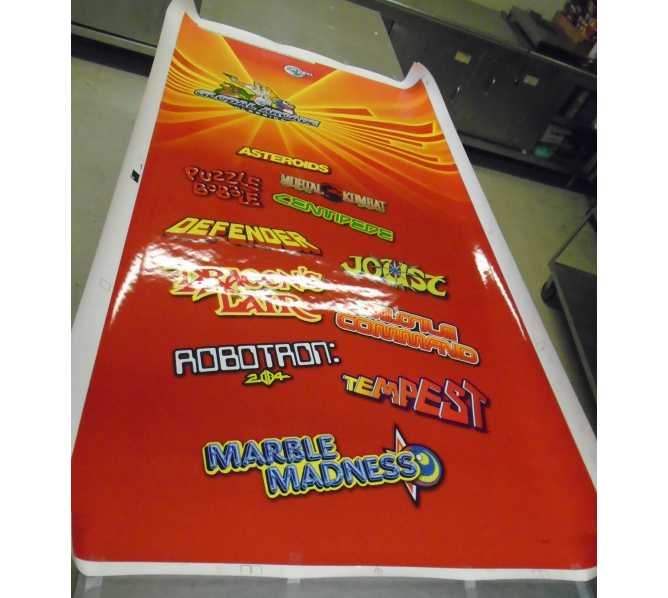 Global Arcade Classics Video Arcade Machine Game Cabinet Full Art Decal for sale - LEFT SIDE ONLY - #876 