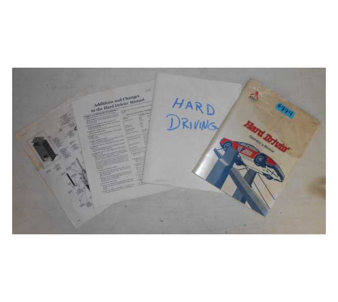 HARD DRIVIN' Arcade Machine Game OPERATOR'S MANUAL with ILLUSTRATED PARTS LISTS, SCHEMATICS & MORE #774 for sale  