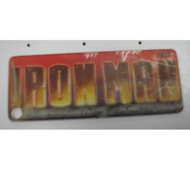 IRON MAN Original Pinball Machine Promotional Key Fob Keychain Plastic - Stern