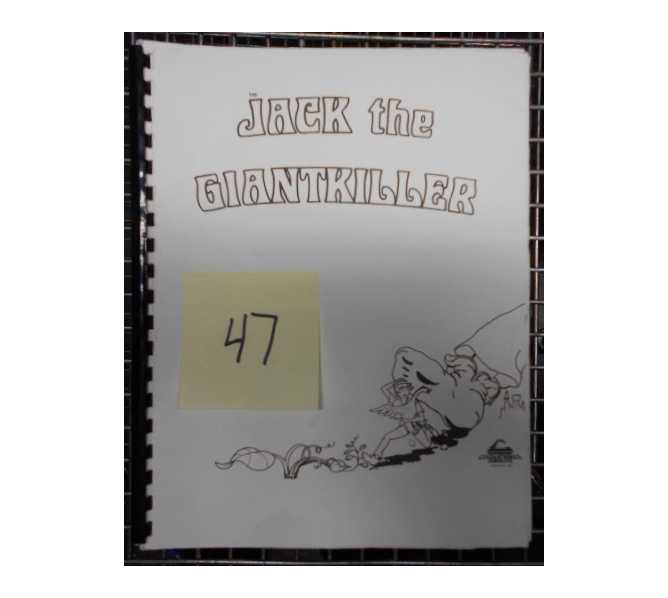 JACK THE GIANTKILLER Arcade Machine Game Manual #47 for sale - CINEMATRONICS 