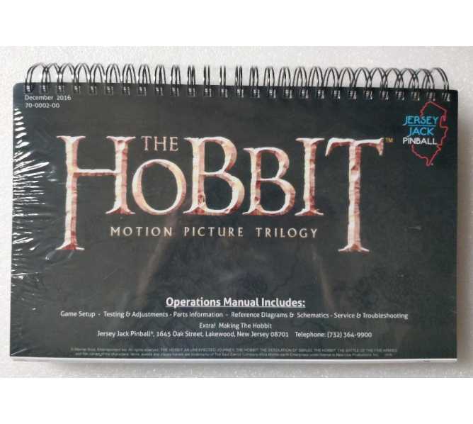 JERSEY JACK THE HOBBIT Pinball Machine Game Operations Manual for sale