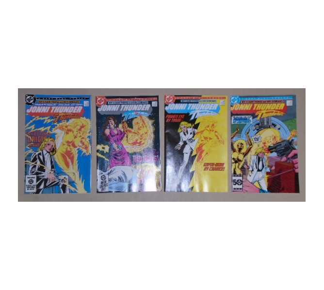 JONNI THUNDER AKA THUNDERBOLT COMIC BOOKS LOT - ISSUES #1 through #4 - COMPLETE SET for sale - 1985 DC COMICS