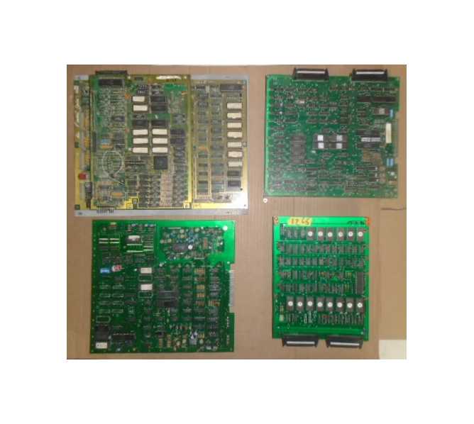 LOT of 4 UNKNOWN Arcade Machine Game PCB Printed Circuit Boards #1266 for sale  