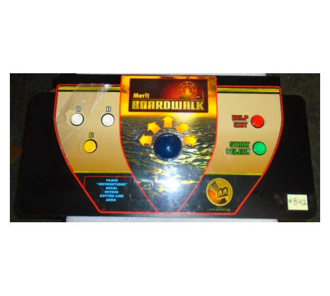 MERIT BOARDWALK Control Panel Assembly for Arcade Machine Game for sale #B42 