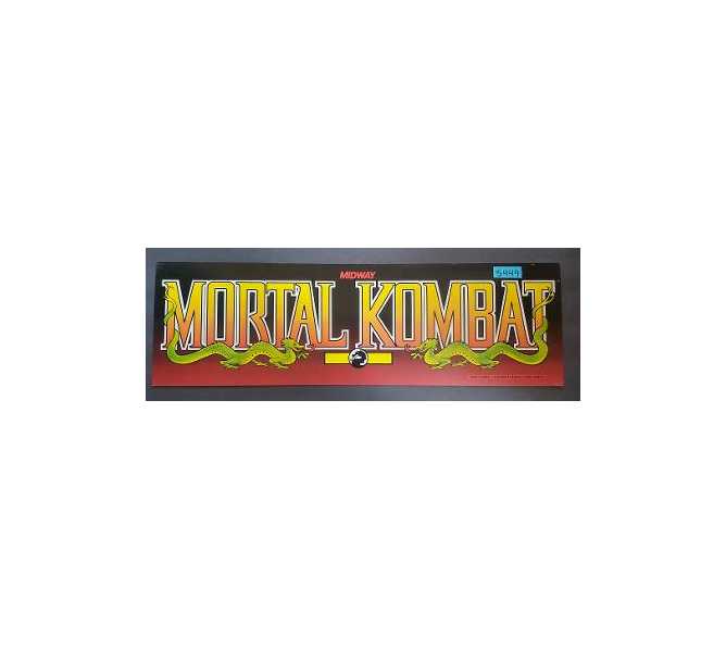 MIDWAY MORTAL KOMBAT Arcade Game Machine FLEXIBLE HEADER #5449 for sale 