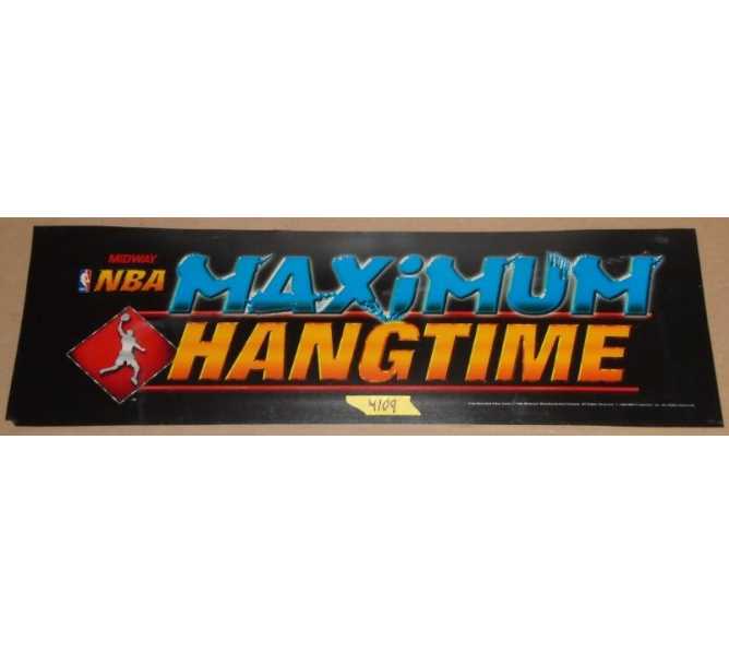 MIDWAY NBA MAXIMUM HANGTIME Arcade Game Machine FLEXIBLE HEADER #4109 for sale  