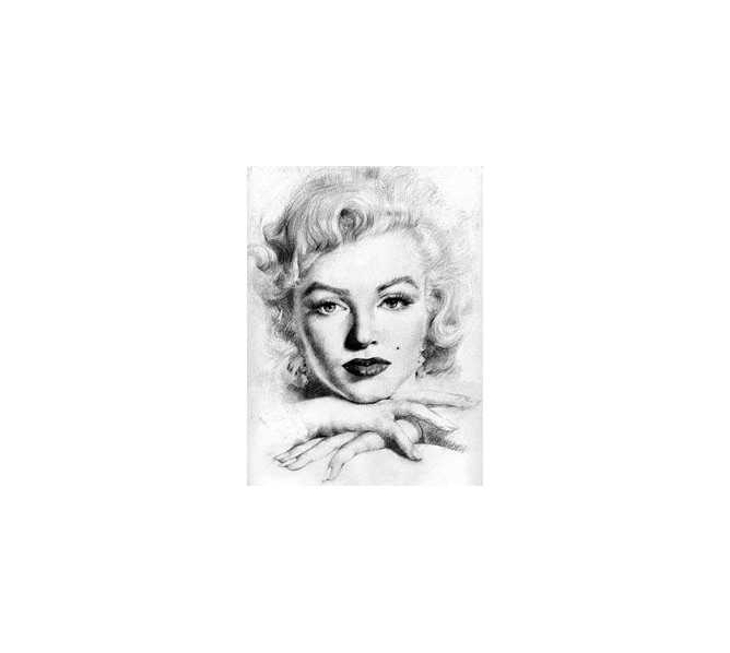 Marilyn Monroe Framed Portrait by Hai Yan 1998 Wall Art for sale 