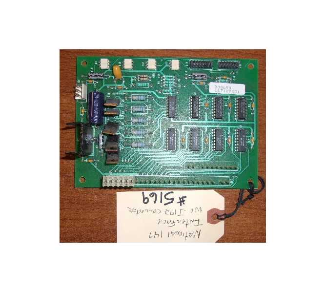 NATIONAL VENDORS 147 SNACK Vending Machine PCB Printed Circuit MAIN CONTROL Board w/out J172 connector #5169 for sale 