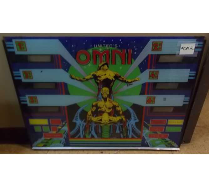 OMNI SHUFFLE ALLEY Arcade Machine Game Backglass Backbox Artwork - #OM2 