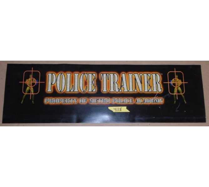 P & P MARKETING POLICE TRAINER Arcade Game Machine FLEXIBLE HEADER #4118 for sale 