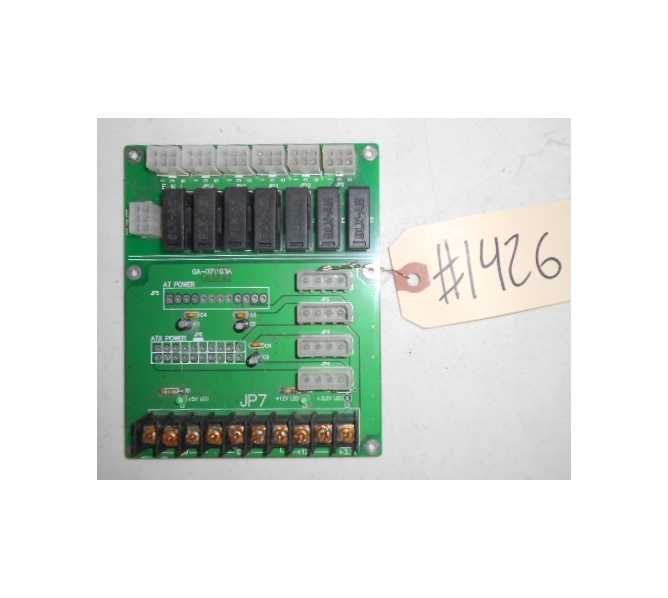 PRIZE ZONE Arcade Machine Game PCB Printed Circuit POWER DISTRIBUTION/RELAY Board #1426 for sale  