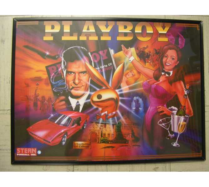 Playboy Pinball Machine Game Translite Backbox Artwork - Stern - for sale 