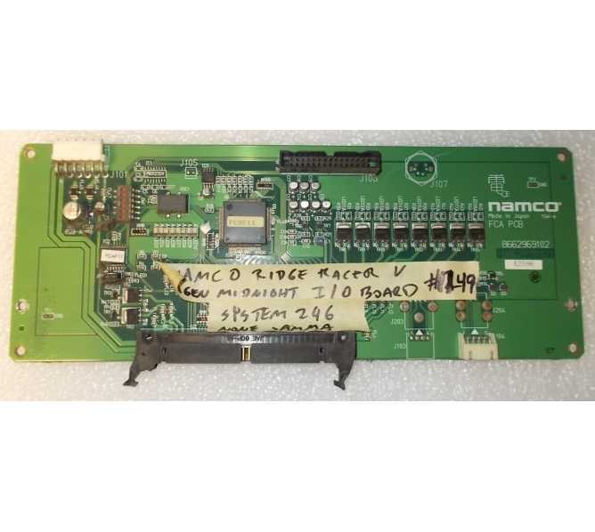 RIDGE RACER V/ WANAGAN MIDNIGHT Arcade Machine Game PCB Printed Circuit SYSTEM 246 I/O Board #1149 for sale