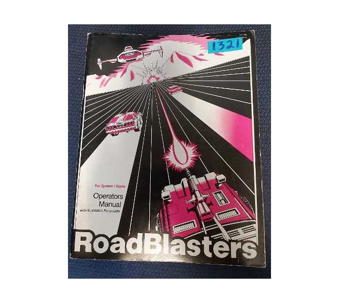 ROAD BLASTERS Arcade Machine Game OPERATORS MANUAL with ILLUSTRATED PARTS LISTS #1321 for sale