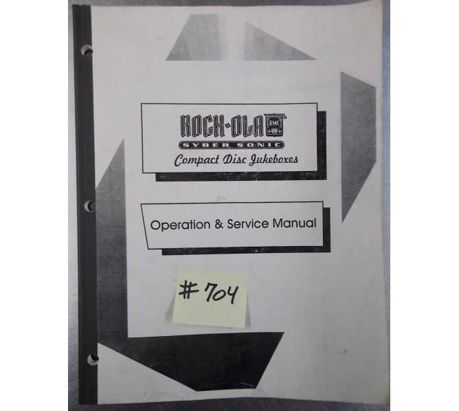 ROCK-OLA SYBER SONIC COMPACT DISC Jukebox Machine Operation & Service Manual #704 for sale 