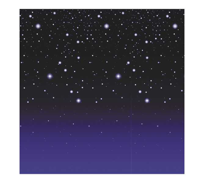 Room Roll SCENE SETTERS "STARRY NIGHT" - DECORATES AN ENTIRE ROOM - 50 FEET LONG - INDOOR or OUTDOOR USE!