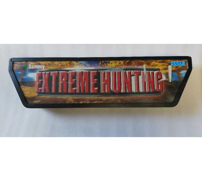 SAMMY USA EXTREME HUNTING Arcade Machine Game TOPPER Marquee Header #5577 for sale