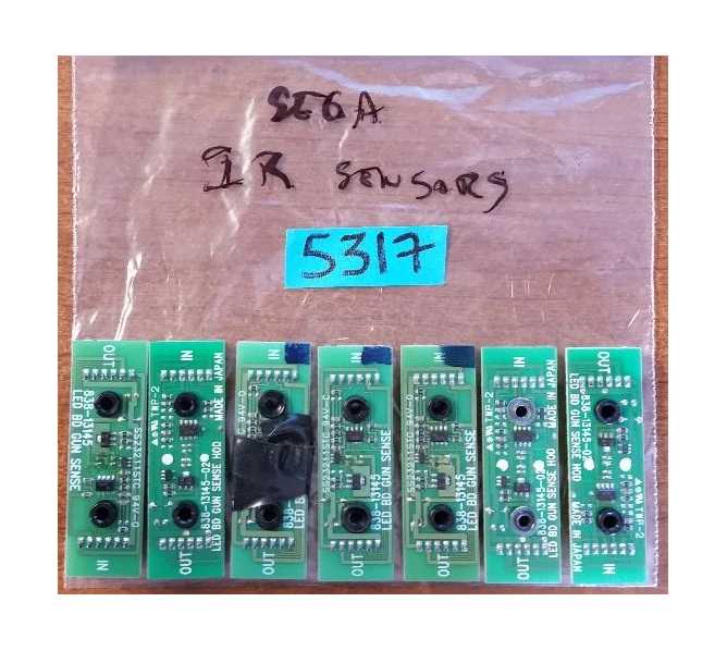 SEGA Arcade Game PCB Printed Circuit I/R SENSOR Boards - LOT of 7 #5317 