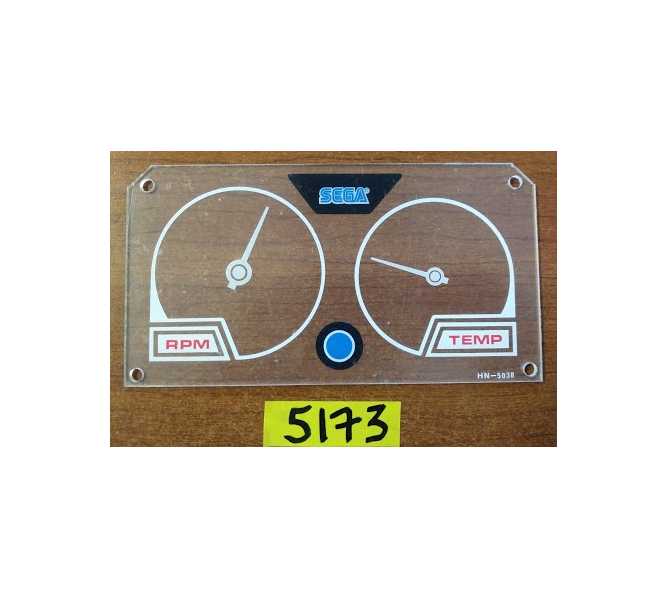 SEGA HANG-ON Arcade Machine Game DASHBOARD METER PLASTIC #HN-5038 (5173) for sale 