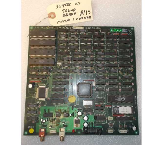 SEGA SUPER GT Arcade Machine Game PCB Printed Circuit SOUND Board #115  