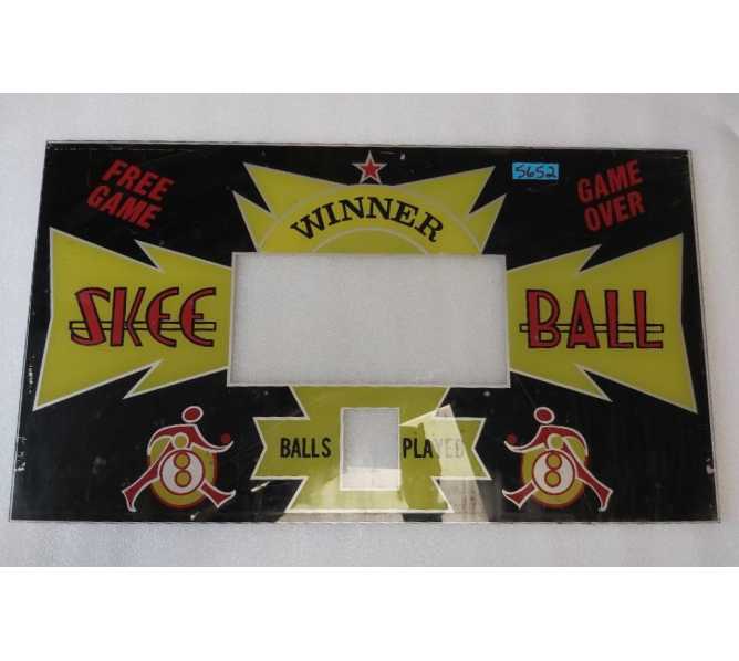 SKEE-BALL Arcade Machine Game Plexiglass Backglass Backbox Artwork #5655 for sale