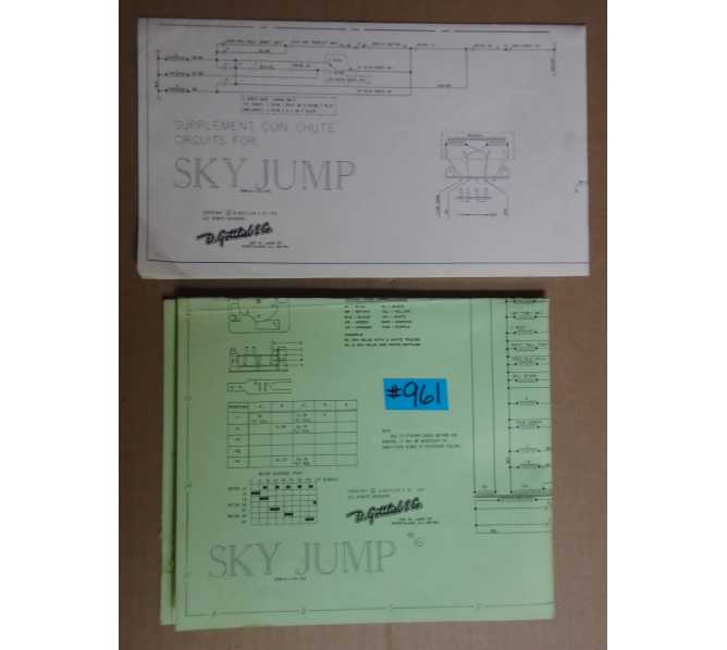 SKY JUMP Pinball Machine Game SCHEMATIC #961 for sale 