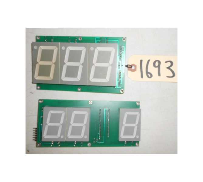 SMOKIN TOKEN Redemption Arcade Machine Game PCB Printed Circuit DISPLAY Boards #1693 - Lot of 2 for sale  