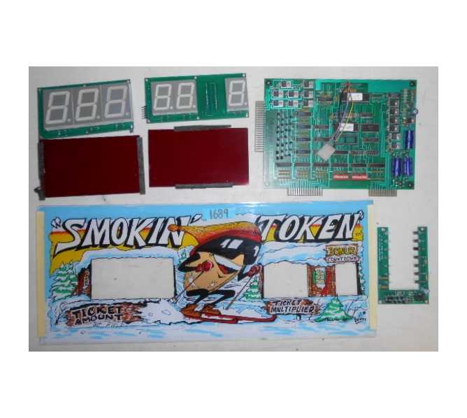 SMOKIN' TOKEN Ticket Redemption Arcade Game Machine Kit #1689 for sale  