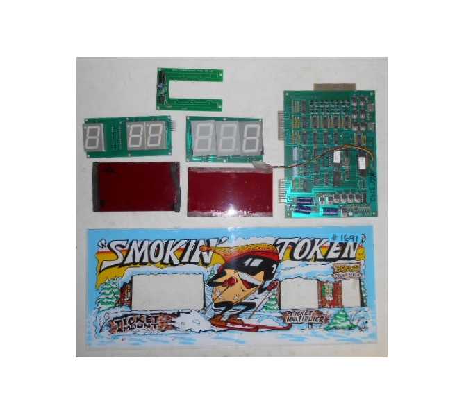 SMOKIN' TOKEN Ticket Redemption Arcade Game Machine Kit #1689 for sale 